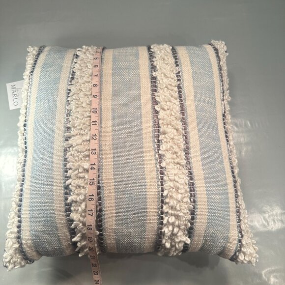 Love Marlo Striped Decorative Throw Pillow Accents Textured Cotton Lexi Strip - Picture 9 of 14